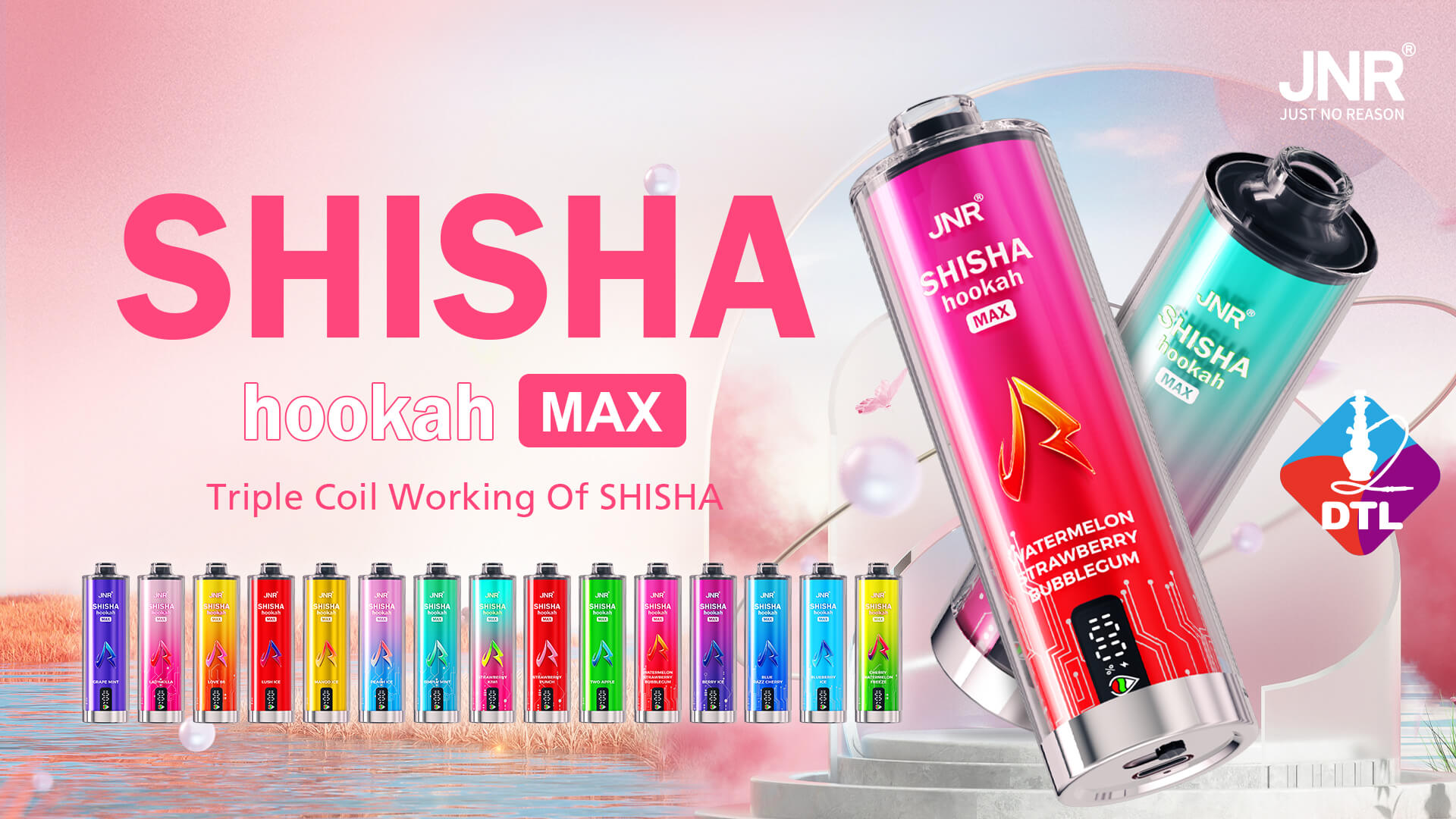JNR Shisha Hookah MAX Wegwerp Vape